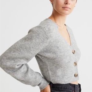 H&M knit cropped cardigan